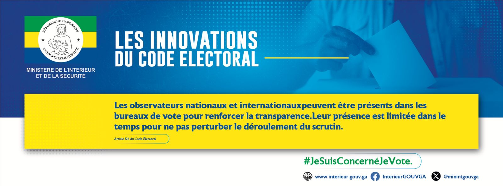 MIN INTERIEUR INNOVATIONS CODE ELECTORAL